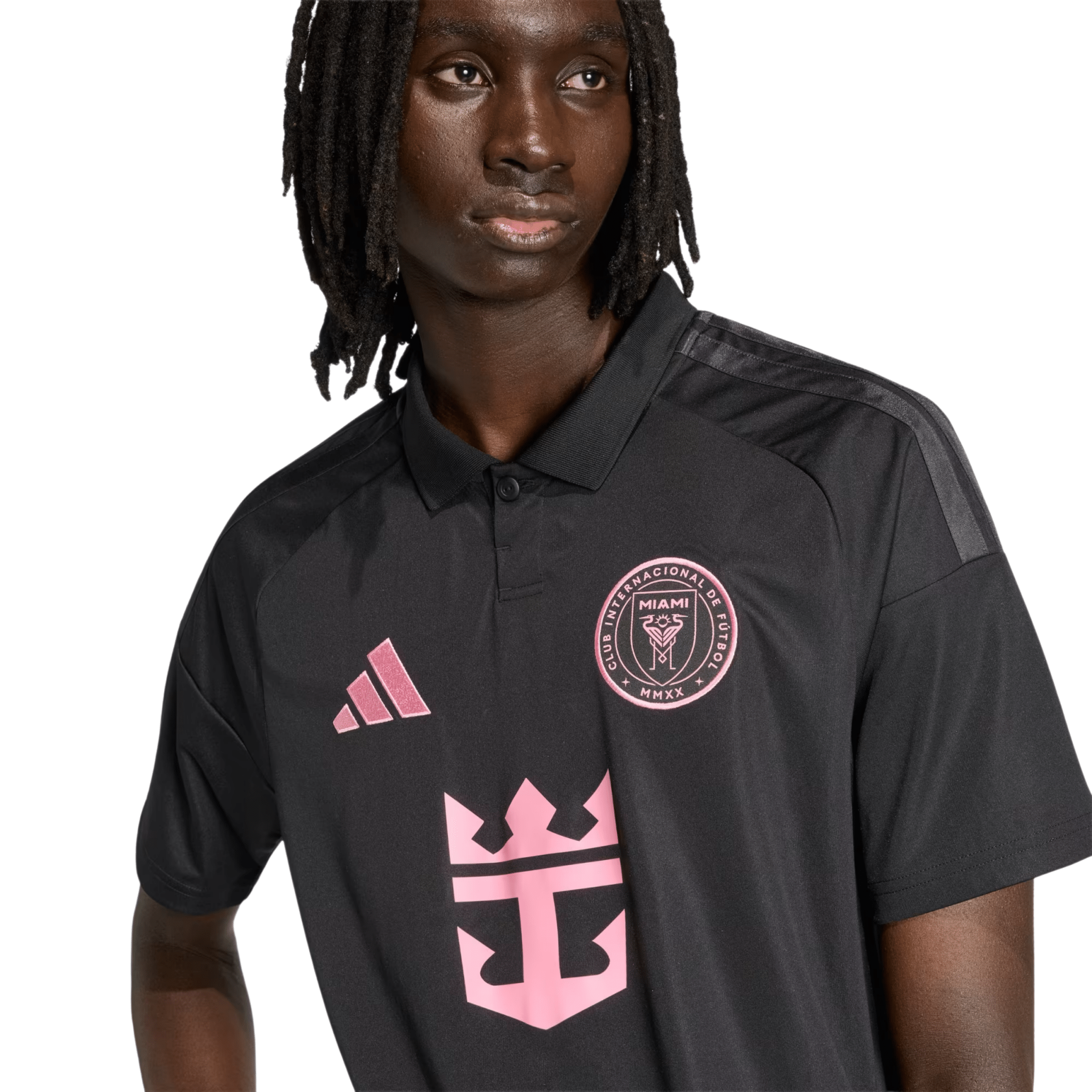 adidas Men's Aviles Inter Miami CF 26/27 Away Jersey (Black/Pink)