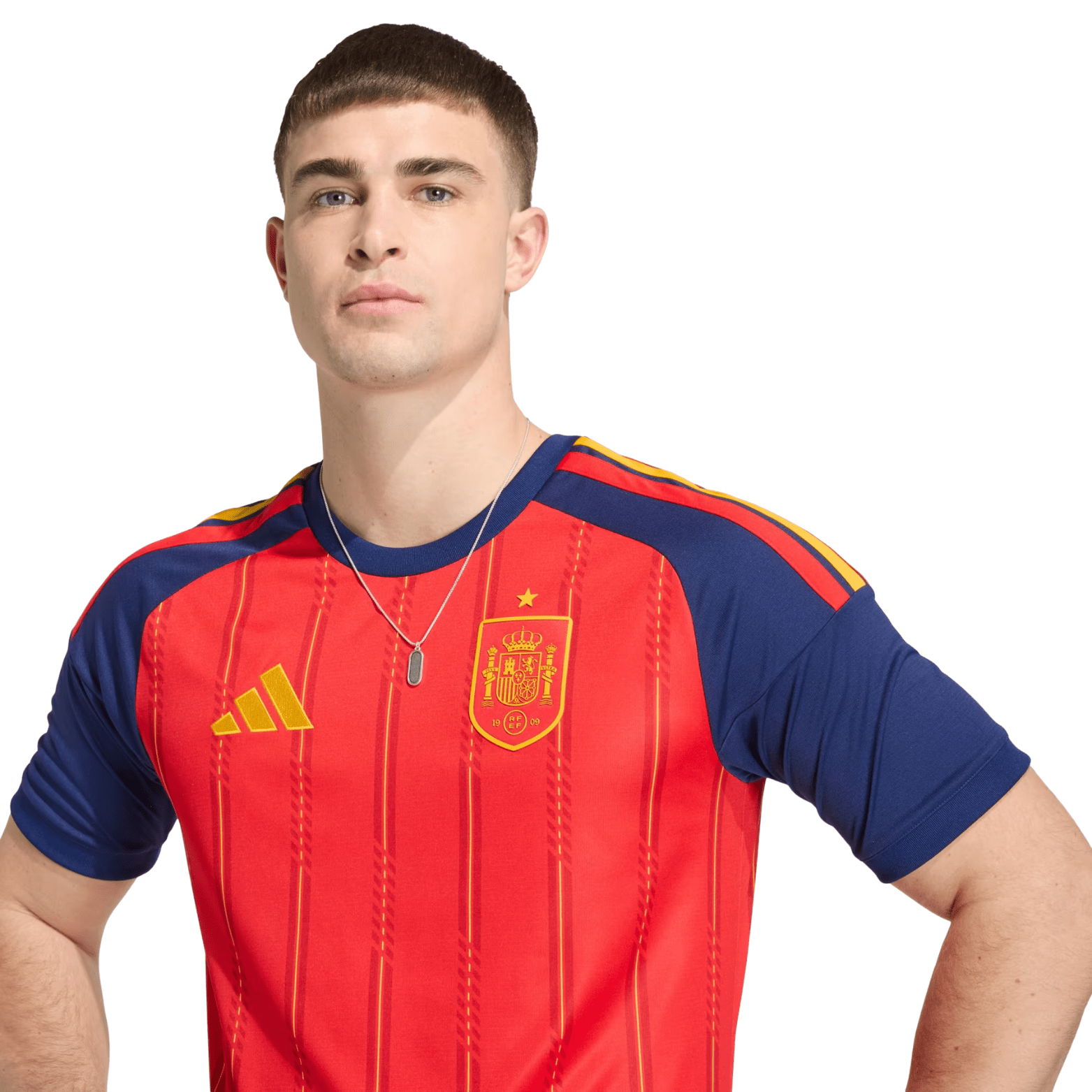 adidas Men's LLorente Spain World Cup Home Jersey 2026 (Vivid Red)