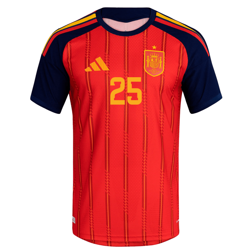 adidas Men's Yeremy Spain Authentic World Cup Home Jersey 2026 (Vivid Red)