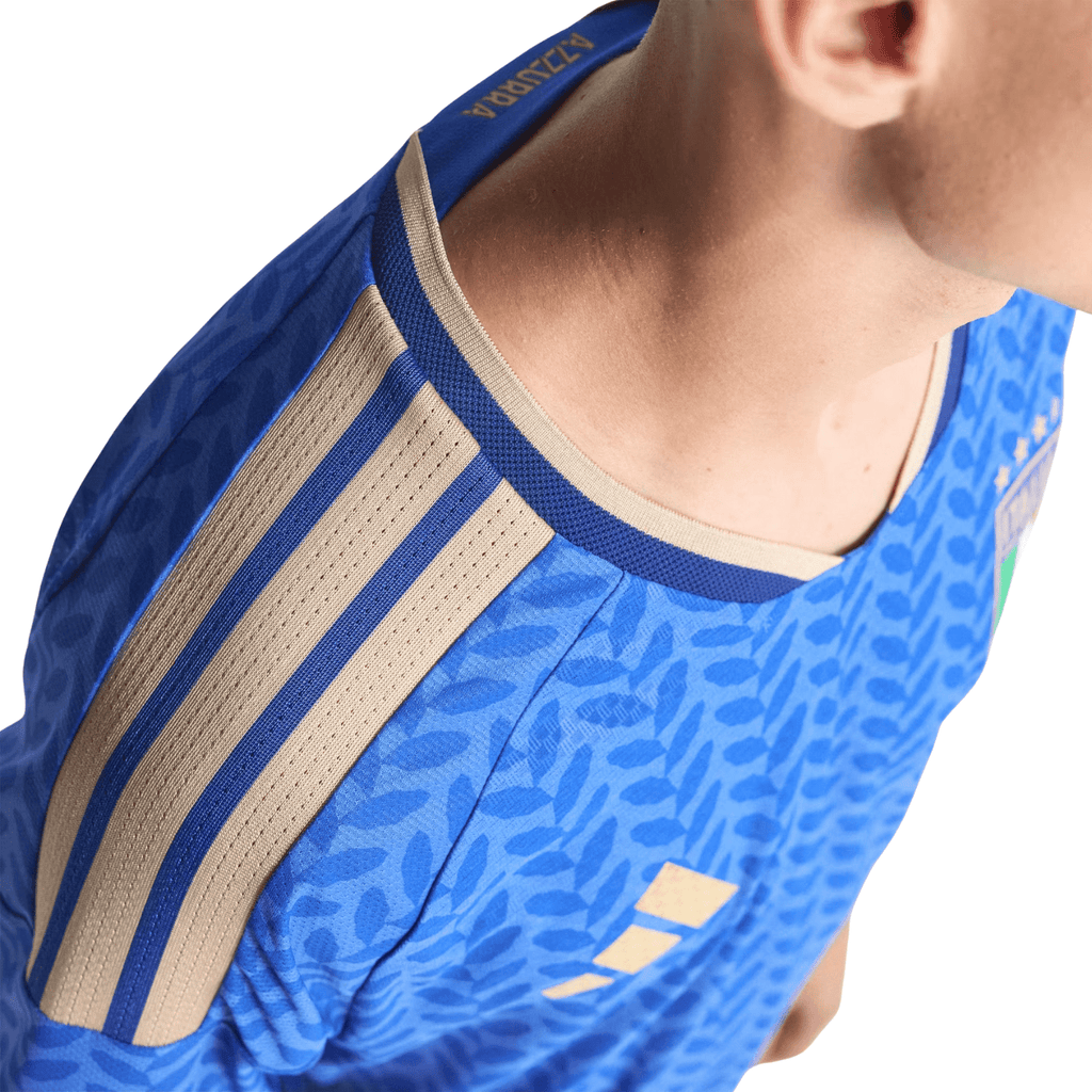 adidas Men's Di Marco Italy 2026 Authentic Home Jersey (Bold Blue)