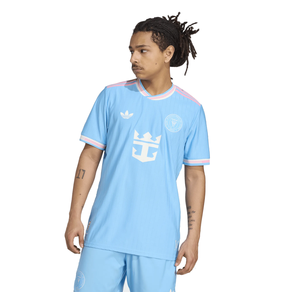 adidas Alba Inter Miami Authentic Third Jersey 25/26 (Blue/Pink)