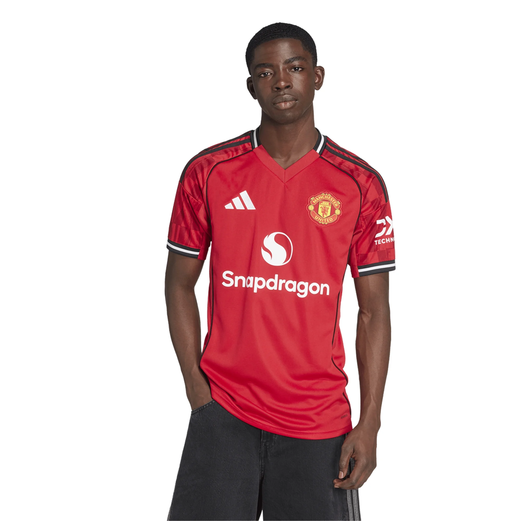 adidas Mason Mount Men's Manchester United Home Jersey 25/26 w/ EPL + NRFR Patches (Red)