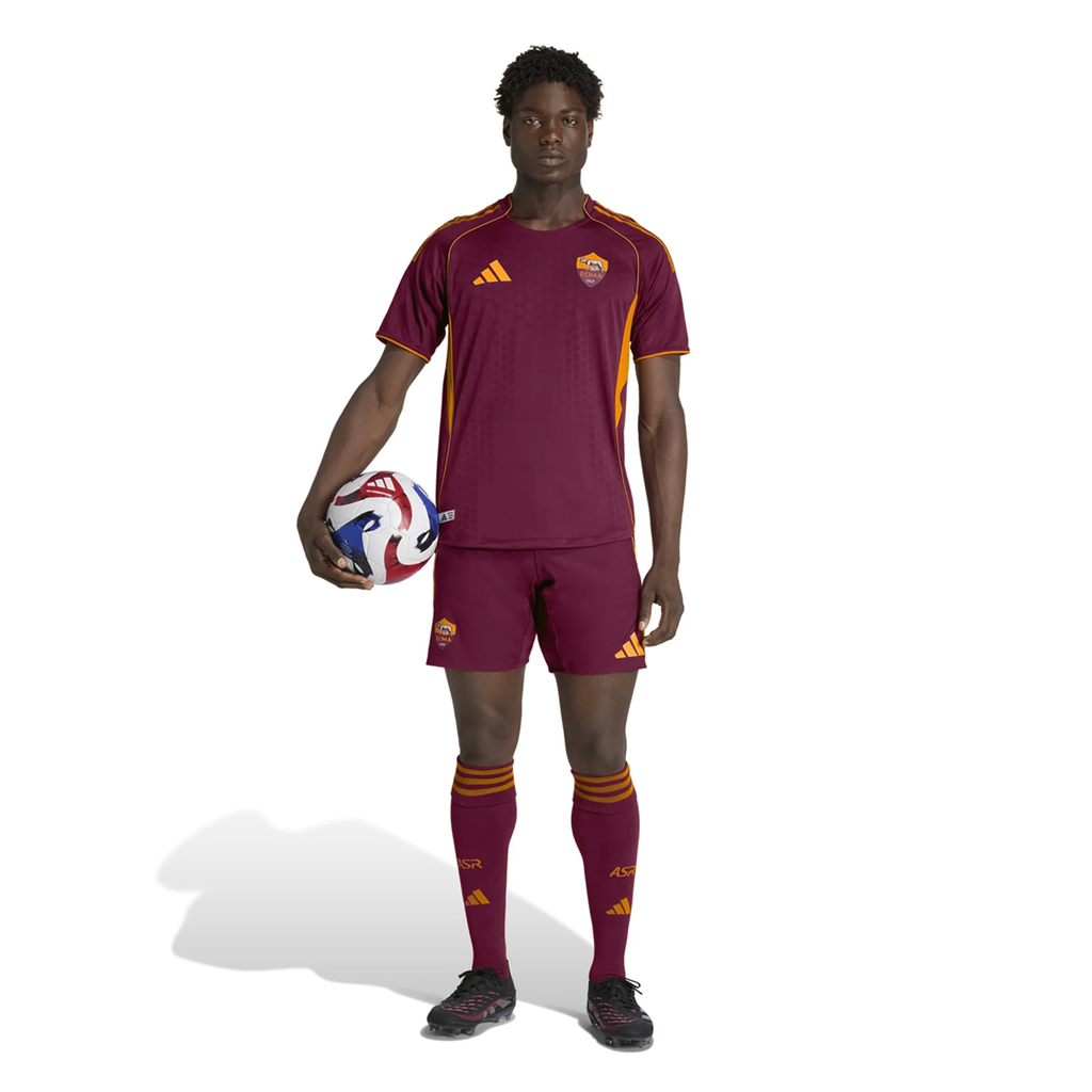 adidas Roma Authentic Angeliño Home Jersey w/ Europa League Patches 25/26 (Burgundy)