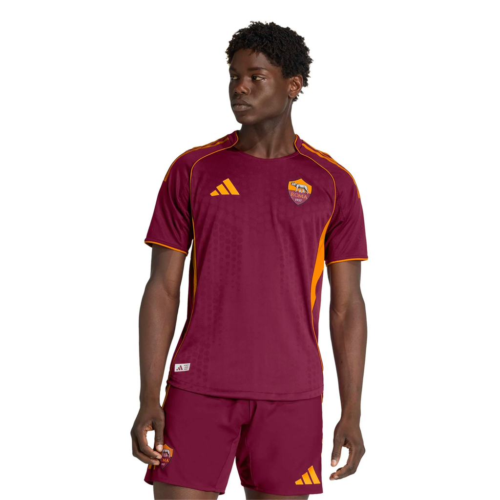 adidas Roma Authentic Gianluca Mancini Home Jersey w/ Serie A Patch 25/26 (Burgundy)