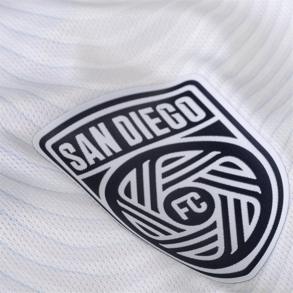 adidas San Diego FC Authentic Willy Kumado Away Jersey 25/26 w/ MLS & Apple Patch (White)