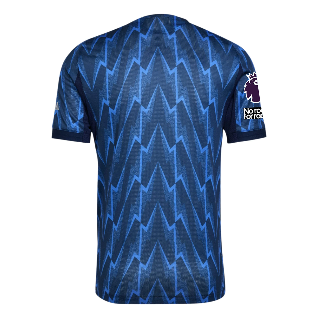 adidas Arsenal Authentic Away Jersey w/ EPL + No Room For Racism 25/26 (Indigo/Silver)