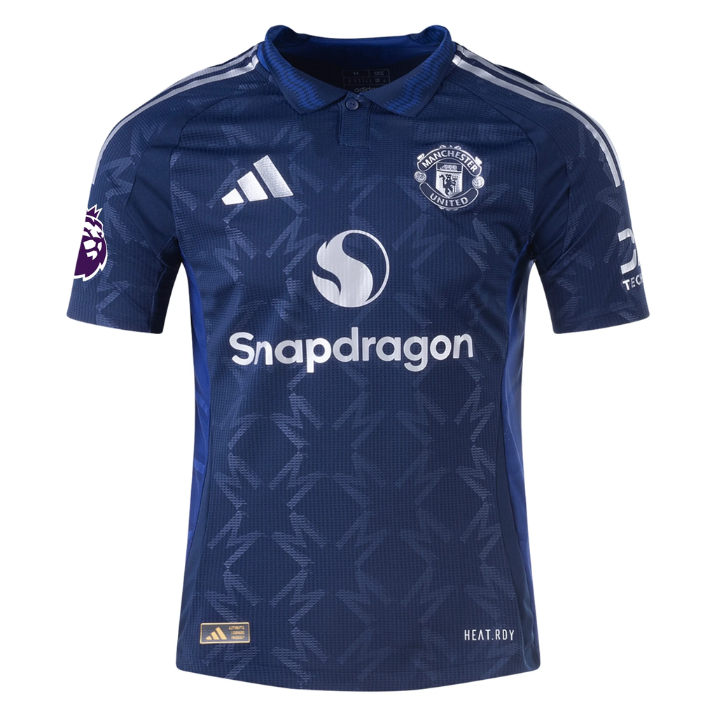 adidas Manchester United Authentic Kobbie Mainoo Away w/ EPL Patch 24/25 (Night Indigo)
