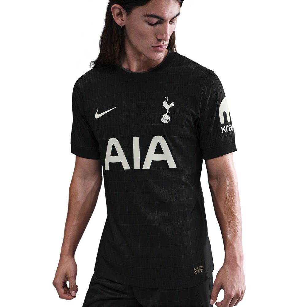 Nike Udogie Tottenham Hotspur Authentic Away Jersey 25/26 w/ EPL Patch (Black/Iron)