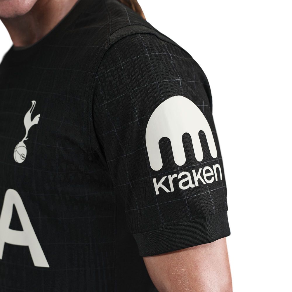 Nike Odobert Tottenham Hotspur Authentic Away Jersey 25/26 w/ EPL Patch (Black/Iron)