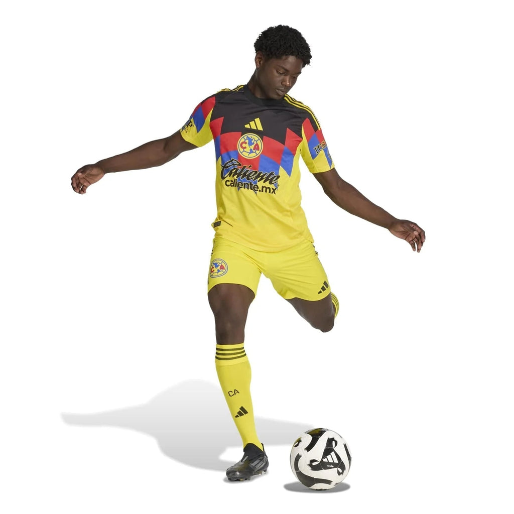 adidas Brian Rodriguez Men's Club America 25/26 Authentic Home Jersey (Yellow)