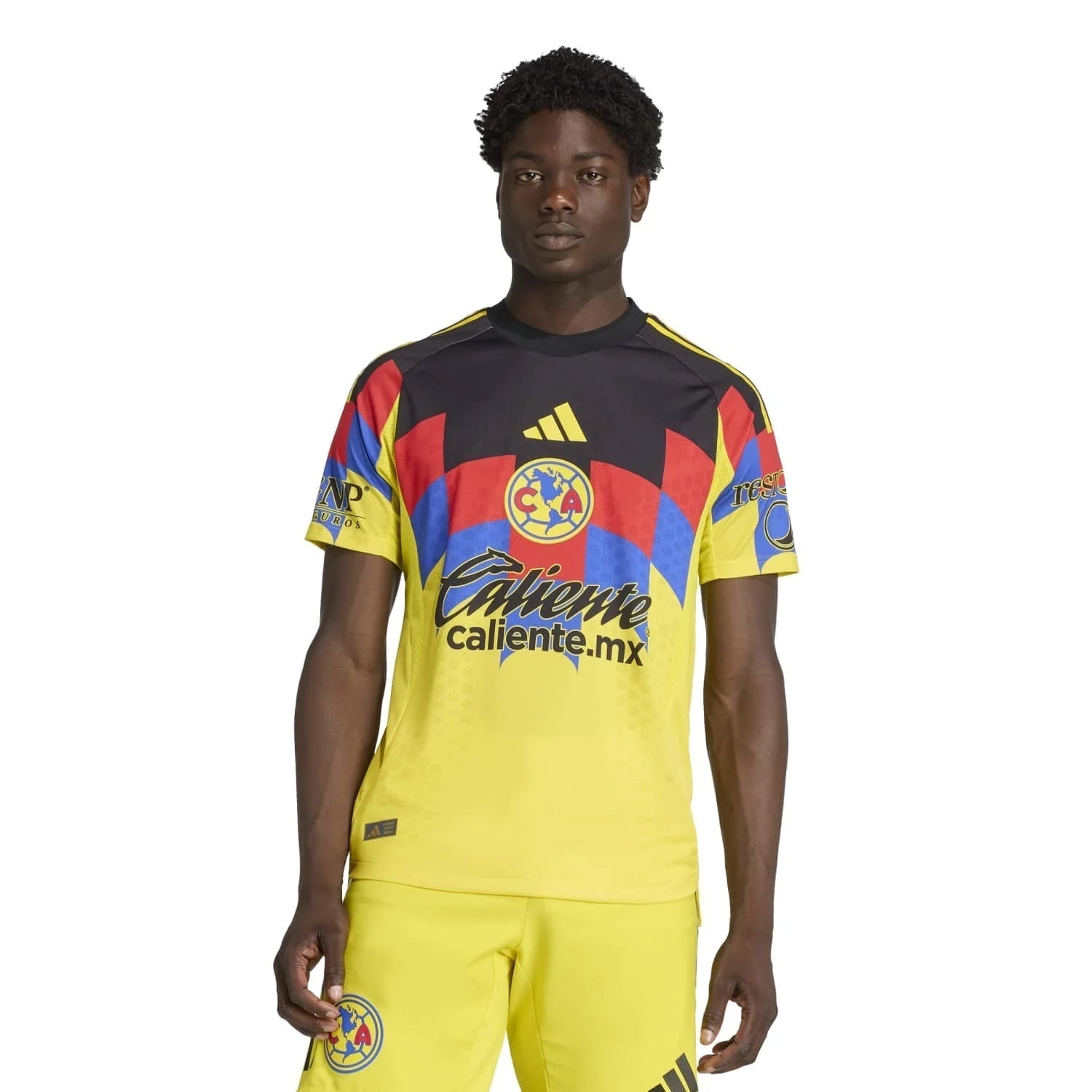 adidas K. Alvarez Men's Club America 25/26 Authentic Home Jersey (Yellow)