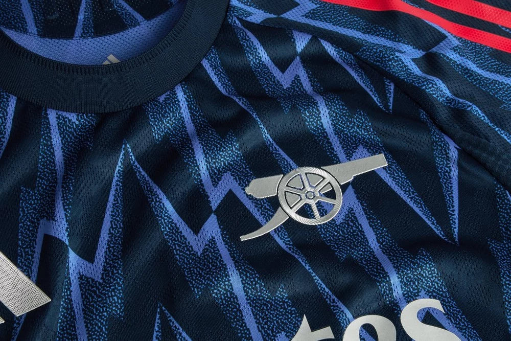adidas Arsenal Authentic Lewis-Skelly Away Jersey w/ EPL + No Room For Racism 25/26 (Indigo/Silver)