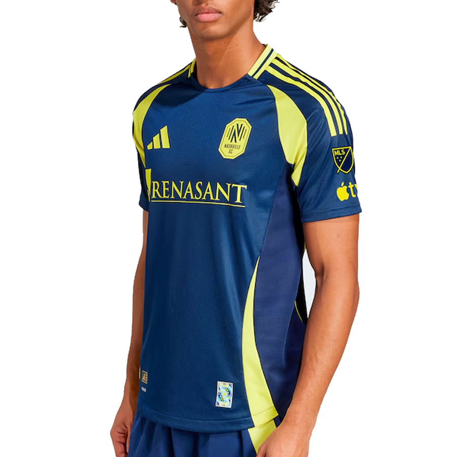 adidas Nashville Authentic Patrick Yazbek Away Jersey w/ MLS + Apple TV 25/26 (Tena Blue)