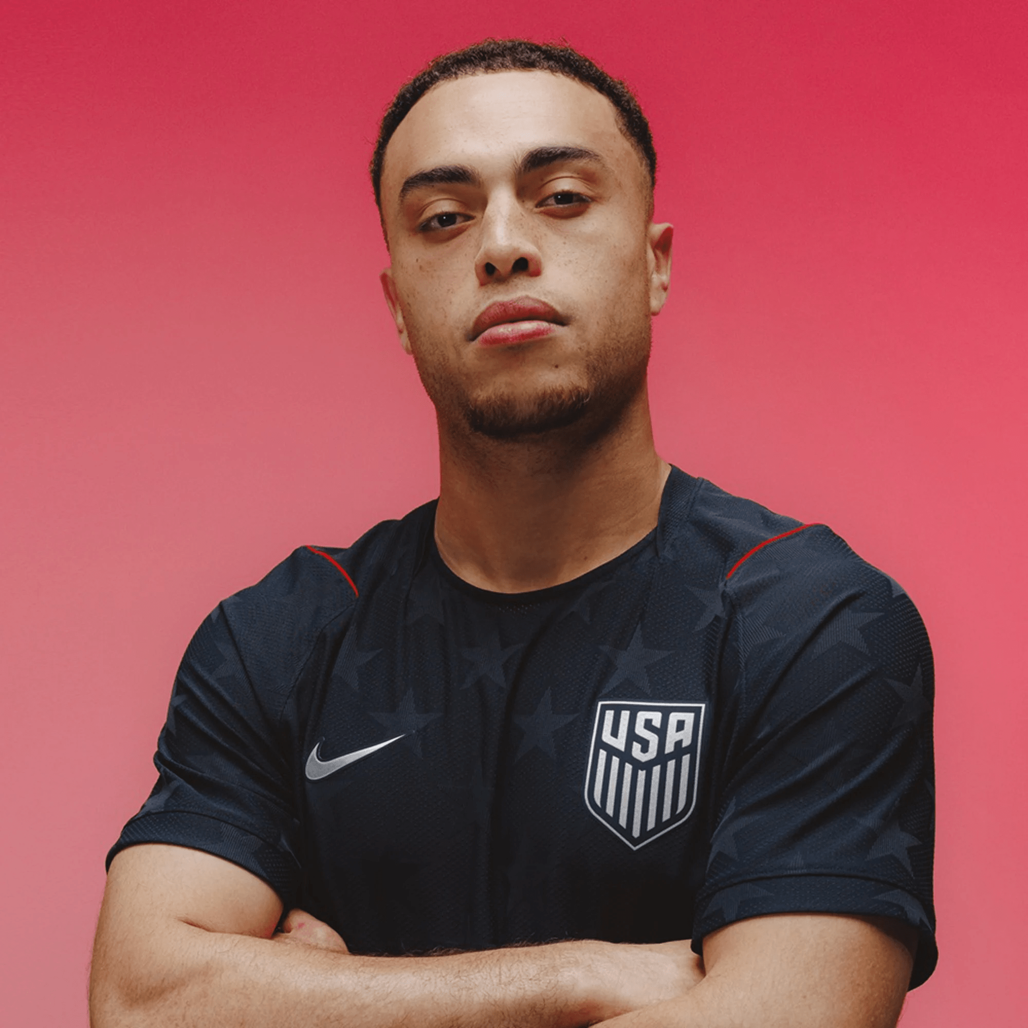 Nike Men's De la Torre United States Match Authentic Away Jersey 2026 (Dark Obsidian/Pure Platinum)