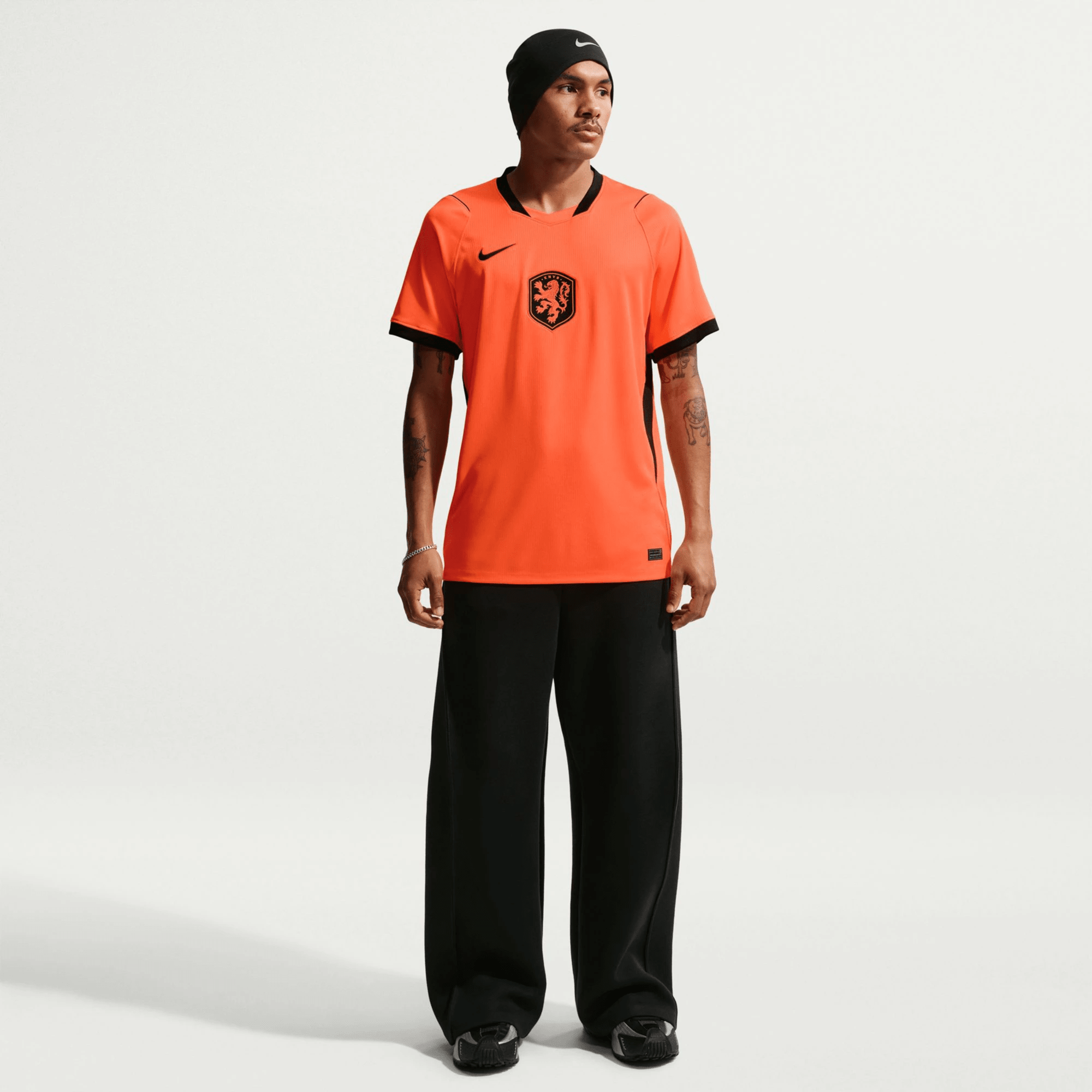 Nike Netherlands Tijjani Reijnders Home Jersey 2026 (Hyper Crimson/Black)